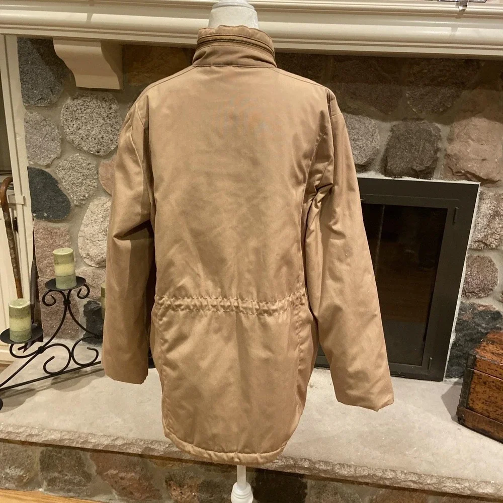 Vintage London Fog Outdoors Unlimited Field Jacket Womens 14 Reg Tan Khaki Brown